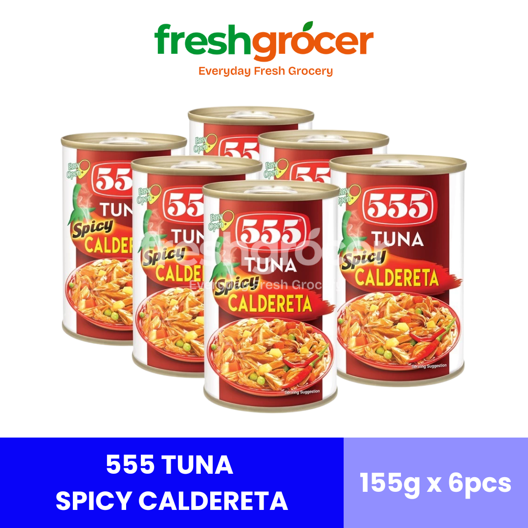 555 Tuna Spicy Caldereta 155g - Pack of 6