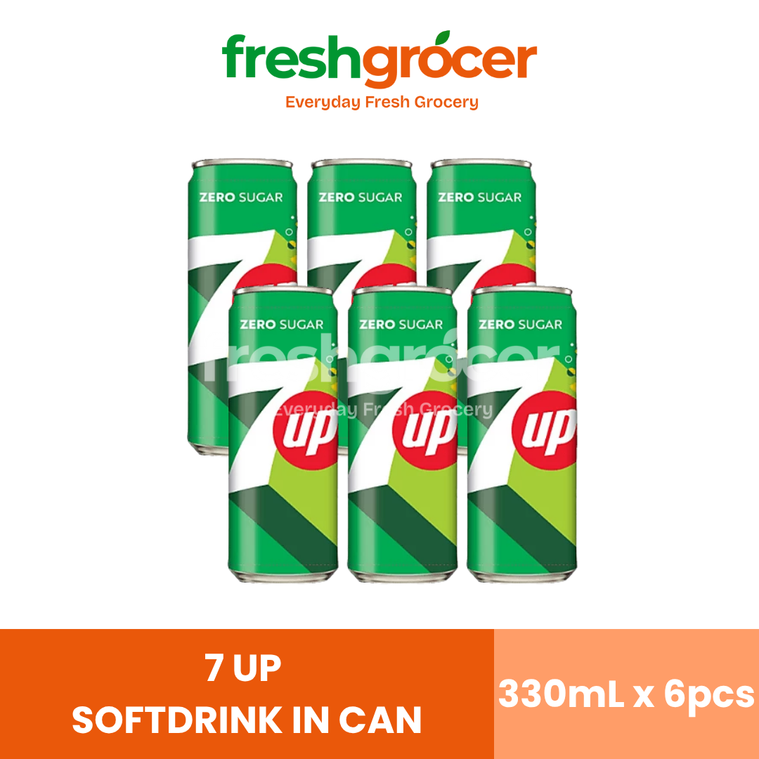 7 Up Softdrink 330ml Can - Pack of 6