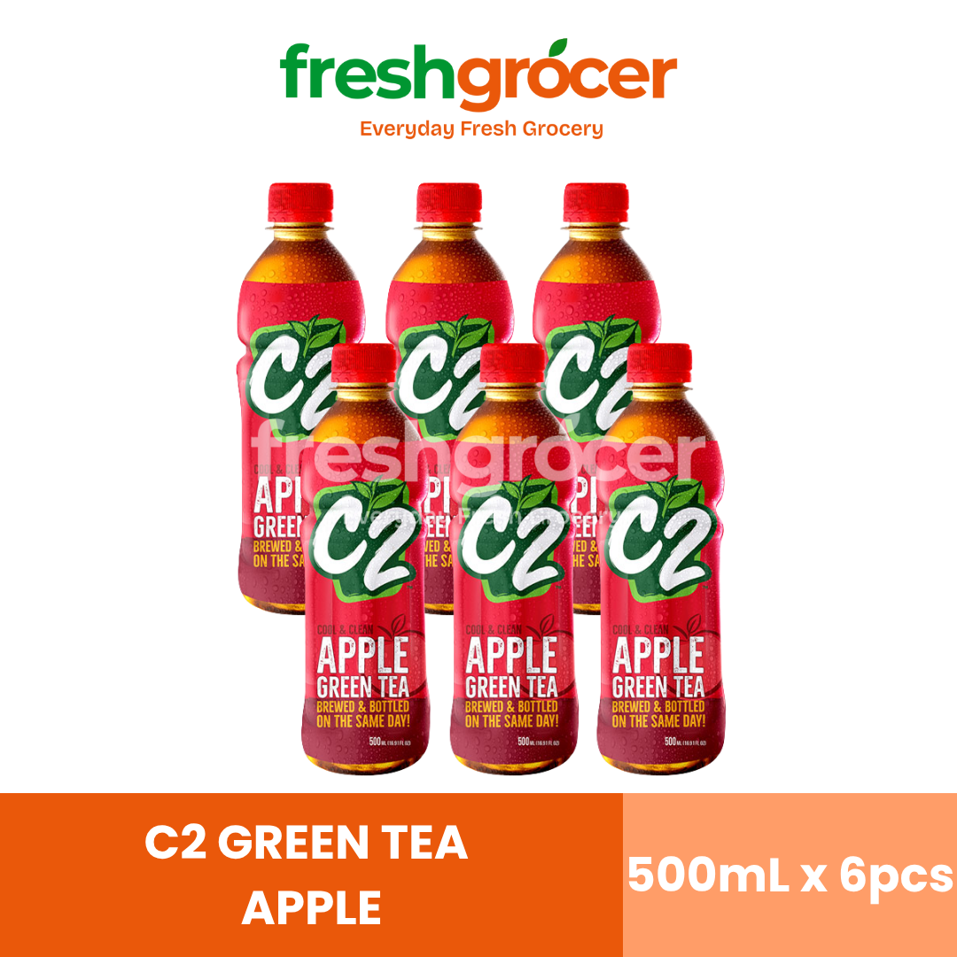 C2 Apple Green Tea 500ml - Pack of 6