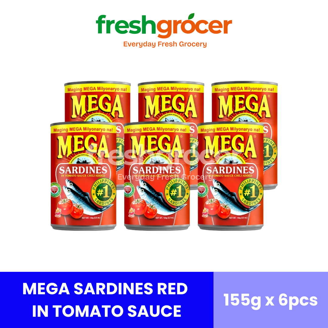 Mega Sardines Red 155g - Pack of 6