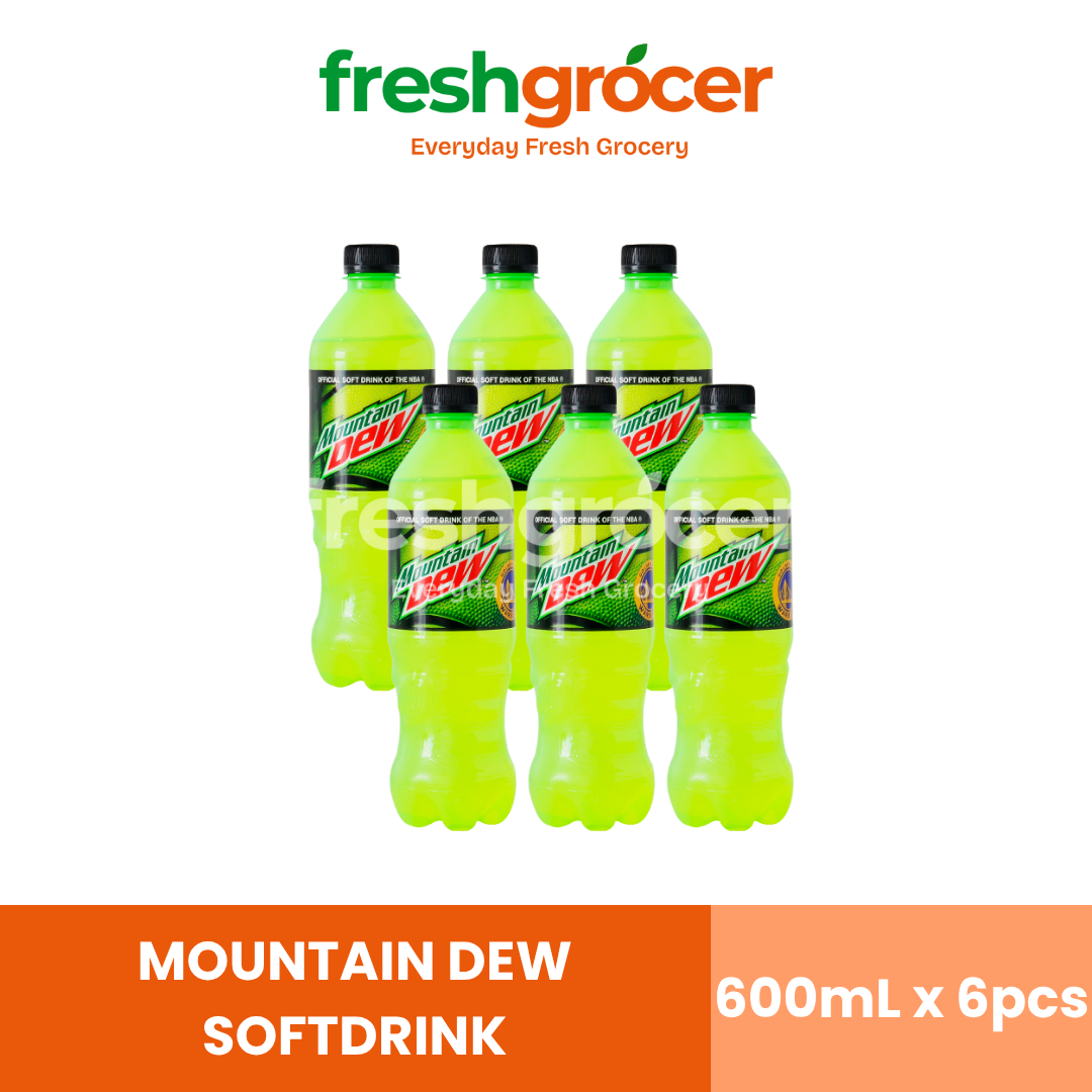 Mountain Dew Softdrink 600ml - Pack of 6