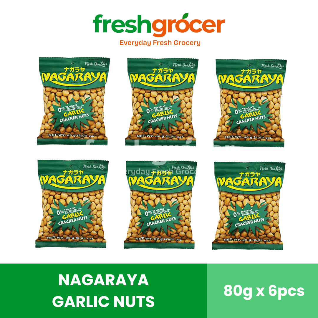 Nagaraya Garlic Nuts 80g - Pack of 6