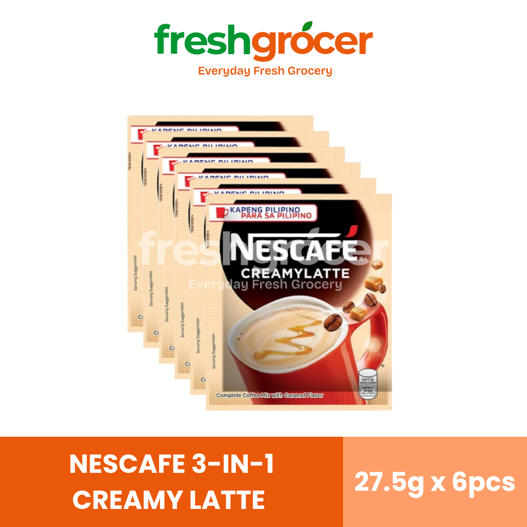 Nescafe 3-In-1 Creamy Latte 27.5g - Pack of 6