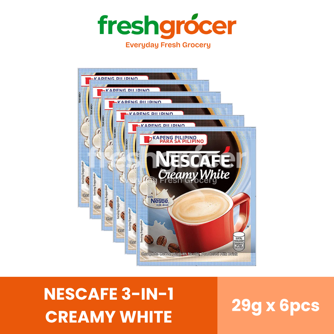 Nescafe 3-In-1 Creamy White 29g - Pack of 6