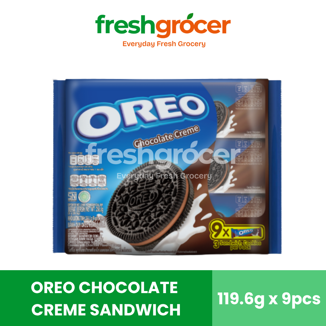 Oreo Chocolate Creme Promo Packaging 119.6g - Pack of 9