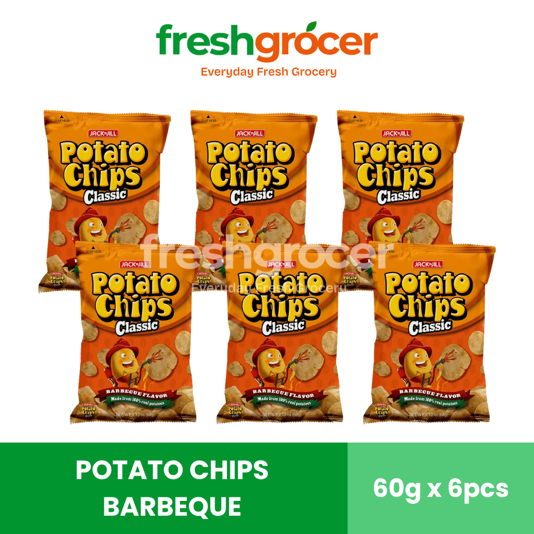 Potato Chips Barbeque 60g - Pack of 6