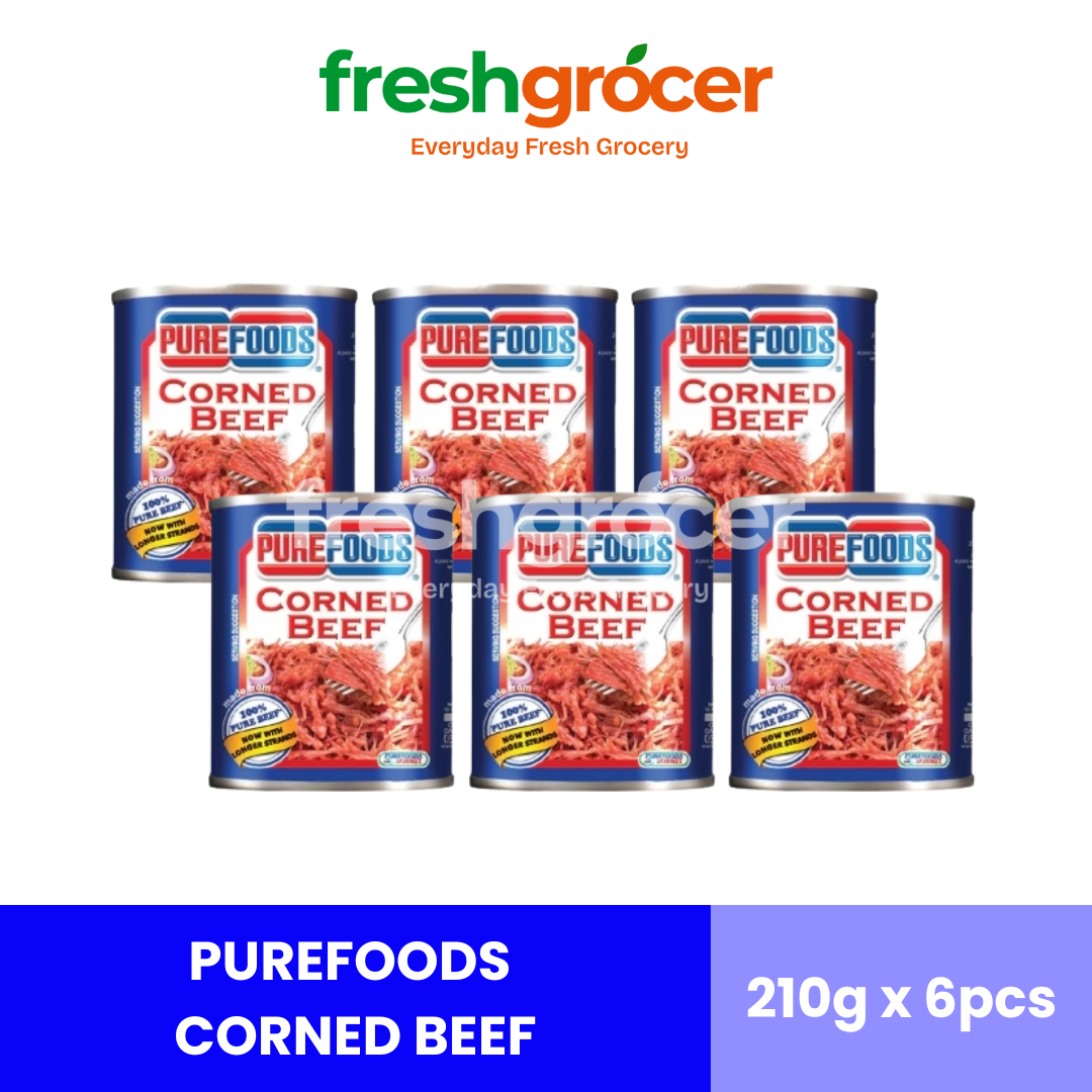 Purefoods Corned Beef 210g - Pack of 6
