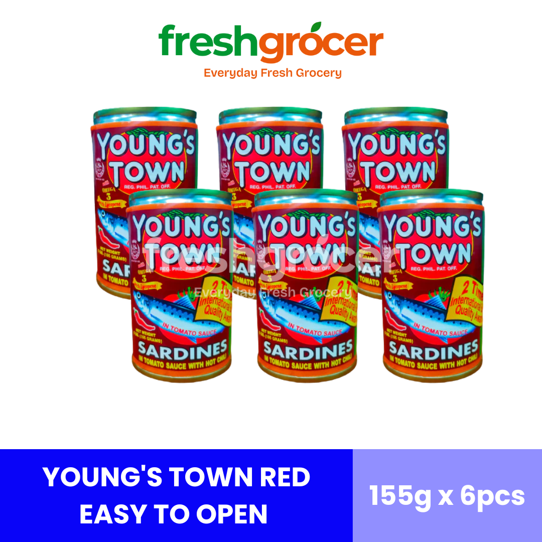 Young's Town Red Easy To Open 155g - Pack of 6