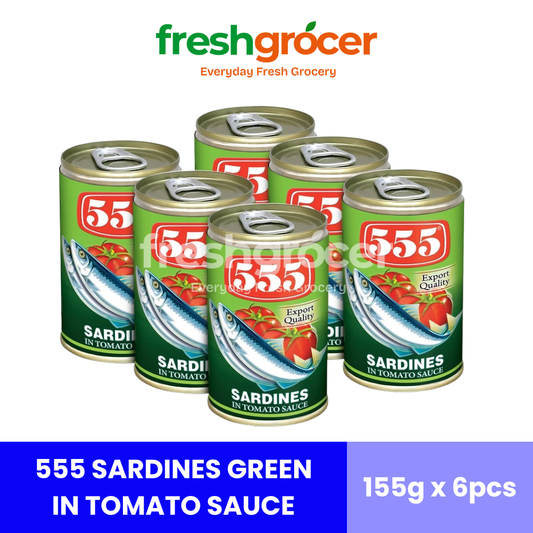 555 Sardines Green In Tomato Sauce 155g - Pack of 6