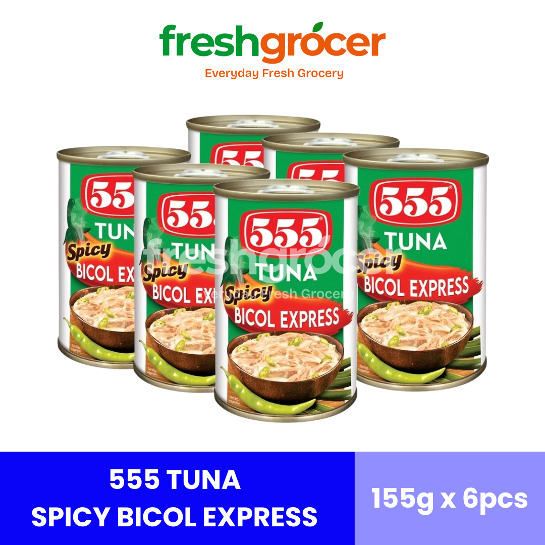 555 Tuna Spicy Bicol Express 155g - Pack of 6
