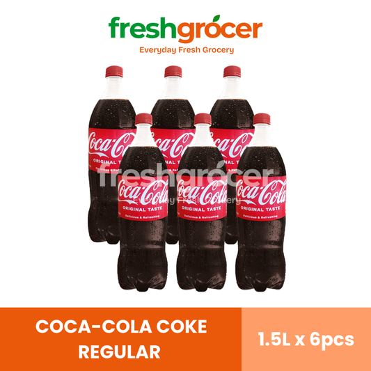 Coca-Cola Coke Regular Softdrink 1.5L - Pack of 6
