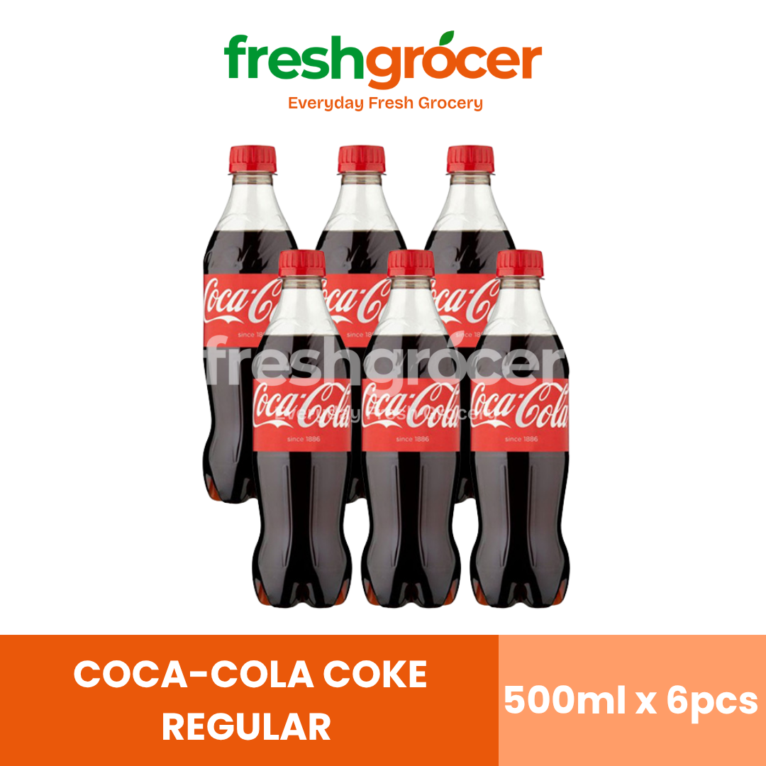 Coca-Cola Coke Regular Softdrink 500ml - Pack of 6