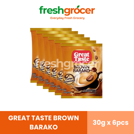 Great Taste Brown Barako 30g - Pack of 6