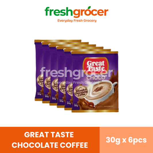 Great Taste Chocolate Coffee 30g - Pack of 6