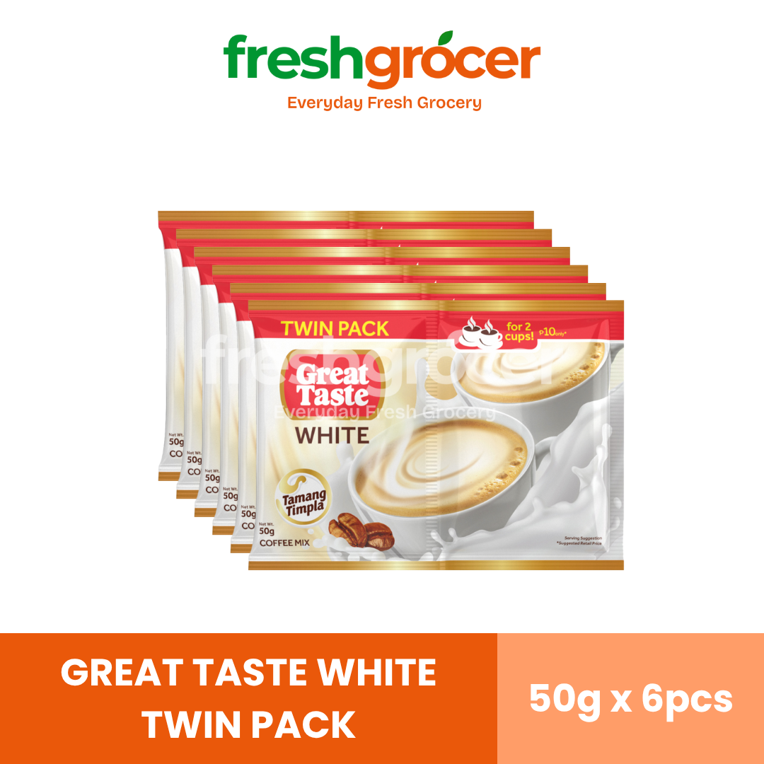 Great Taste White Twin Pack 50g - Pack of 6