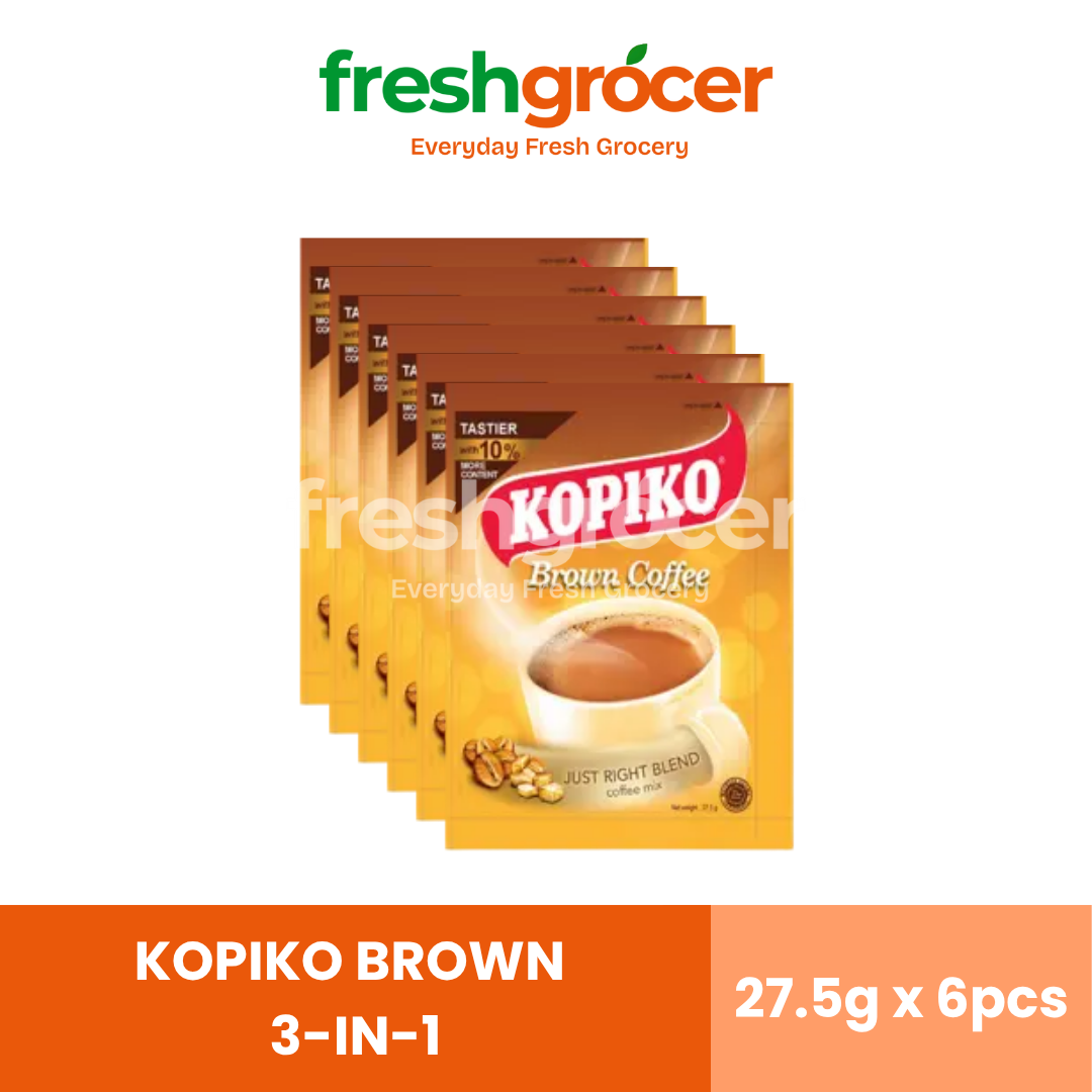 Kopiko Brown 3-In-1 27.5g - Pack of 6