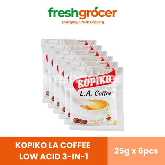 Kopiko La Coffee Low Acid 3-In-1 25g - Pack of 6