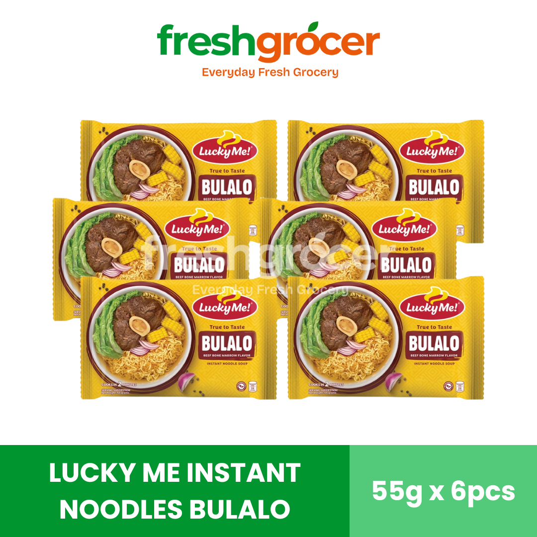 Lucky Me Instant Noodles Bulalo 55g - Pack of 6