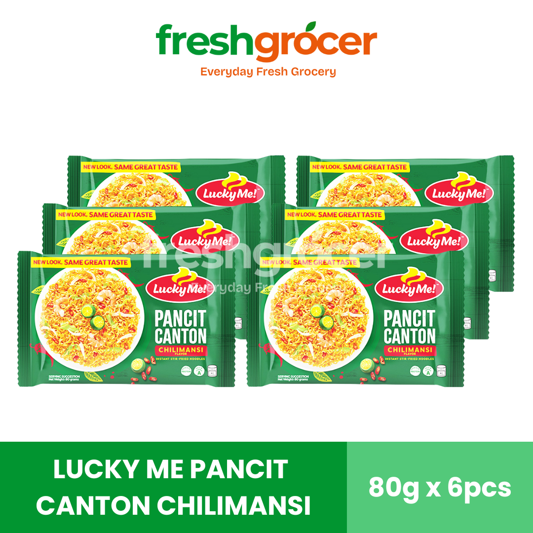 Lucky Me Pancit Canton Chilimansi 80g - Pack of 6