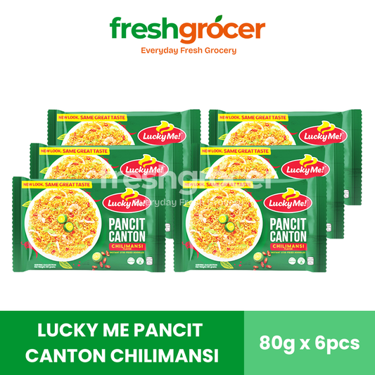 Lucky Me Pancit Canton Chilimansi 80g - Pack of 6