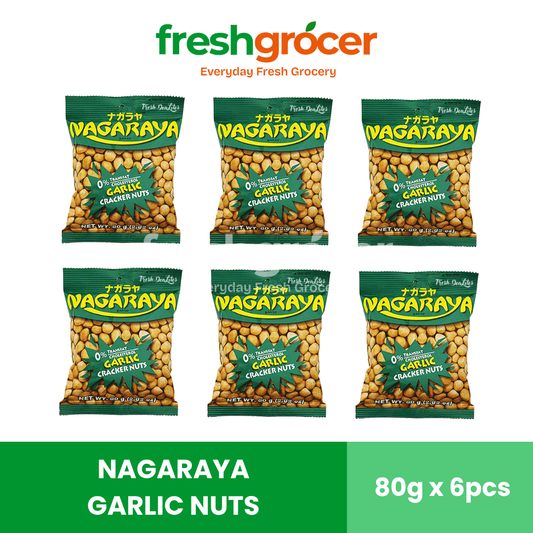Nagaraya Garlic Nuts 80g - Pack of 6