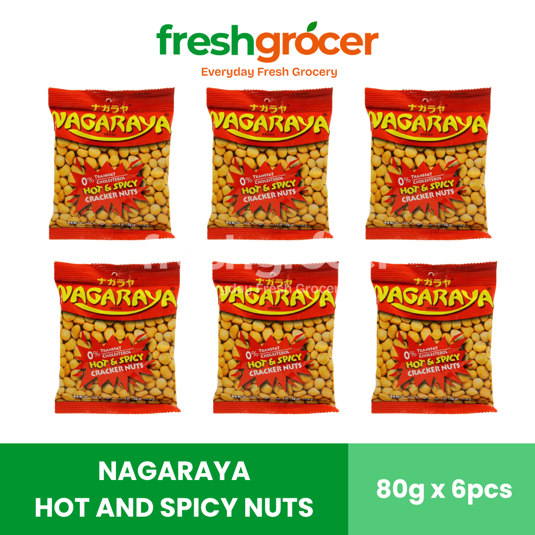 Nagaraya Hot And Spicy Nuts 80g - Pack of 6