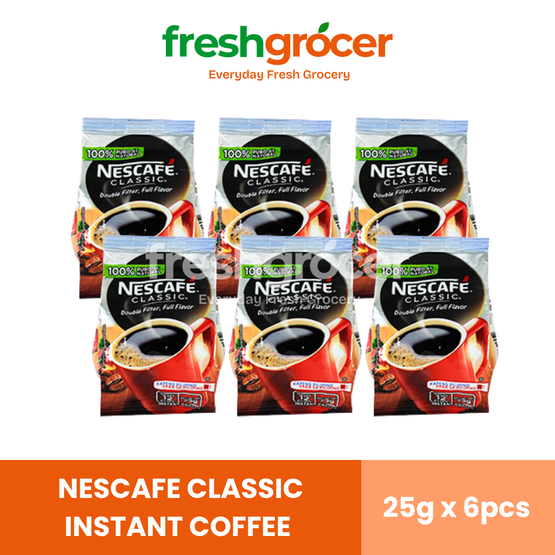 Nescafe Classic Instant Coffee 25g - Pack of 6