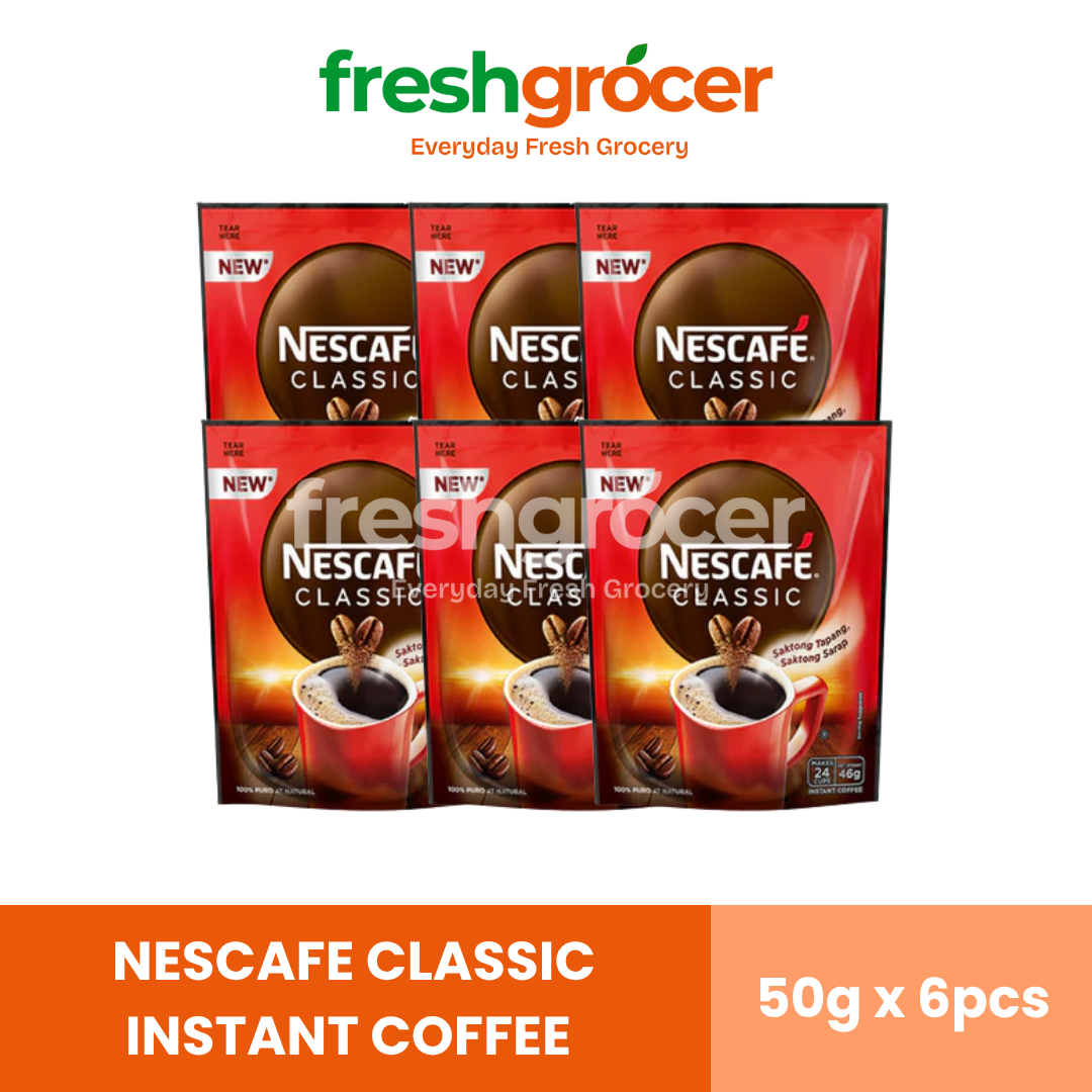 Nescafe Classic Instant Coffee 50g - Pack of 6