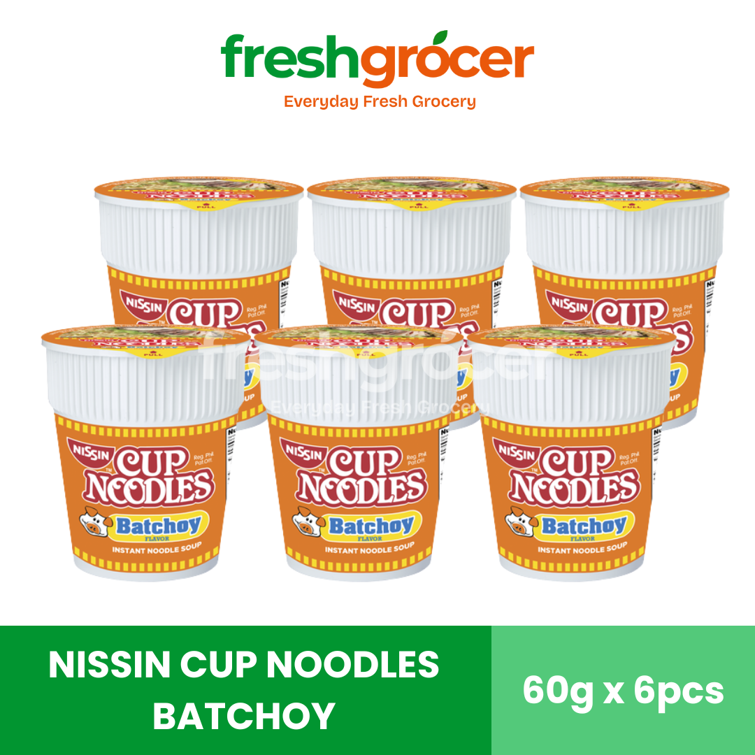 Nissin Cup Noodles Batchoy 60g - Pack of 6