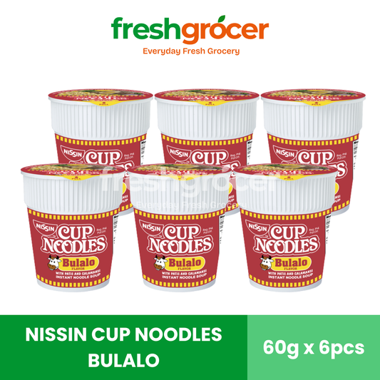 Nissin Cup Noodles Bulalo 60g - Pack of 6