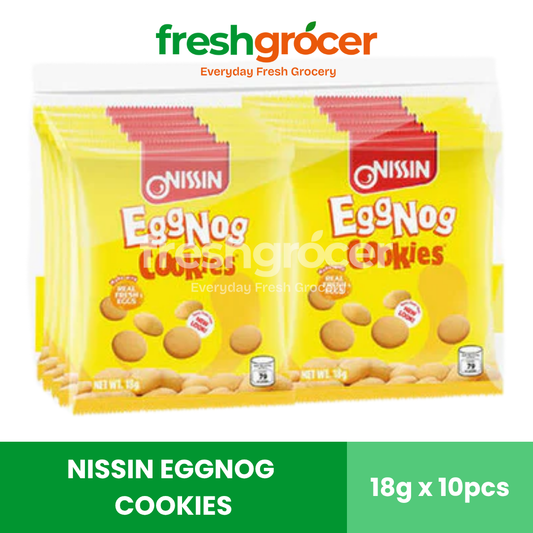 Nissin Eggnog Cookies 18g - Pack of 10