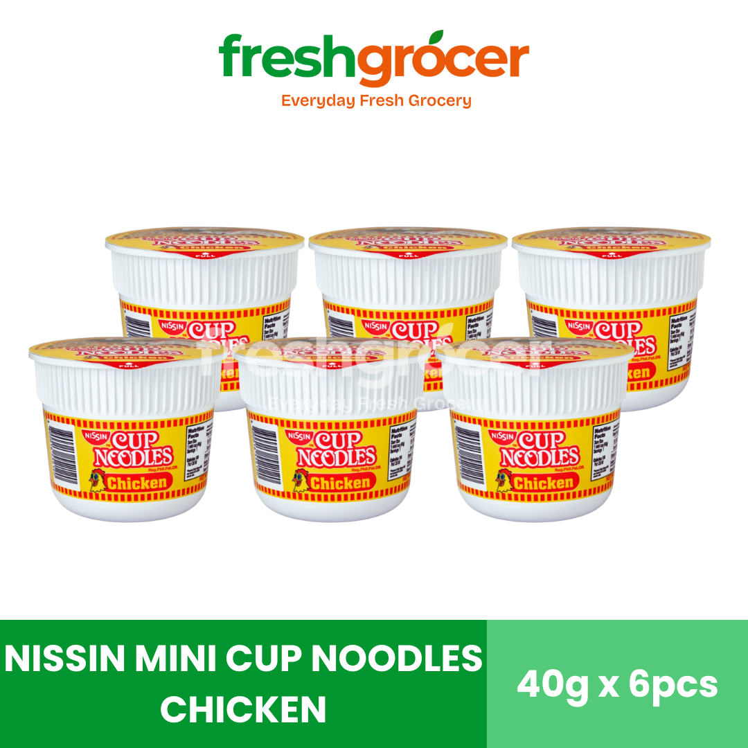 Nissin Mini Cup Noodles Chicken 40g - Pack of 6
