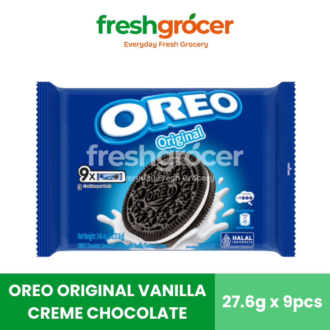 Oreo Original Vanilla Creme Chocolate Promo Packaging 27.6g - Pack of 9