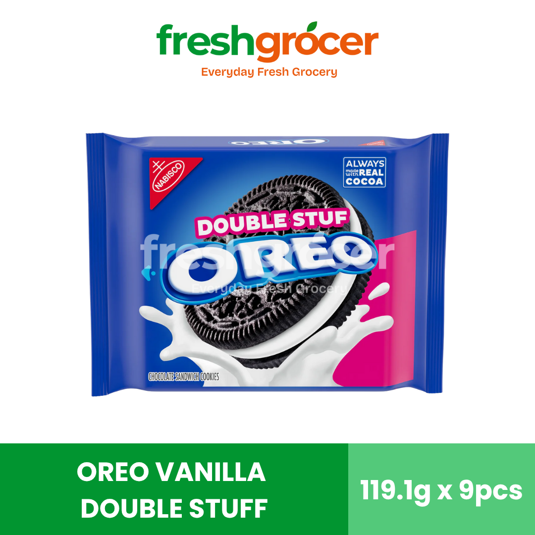 Oreo Vanilla Double Stuff 119.1g - Pack of 9