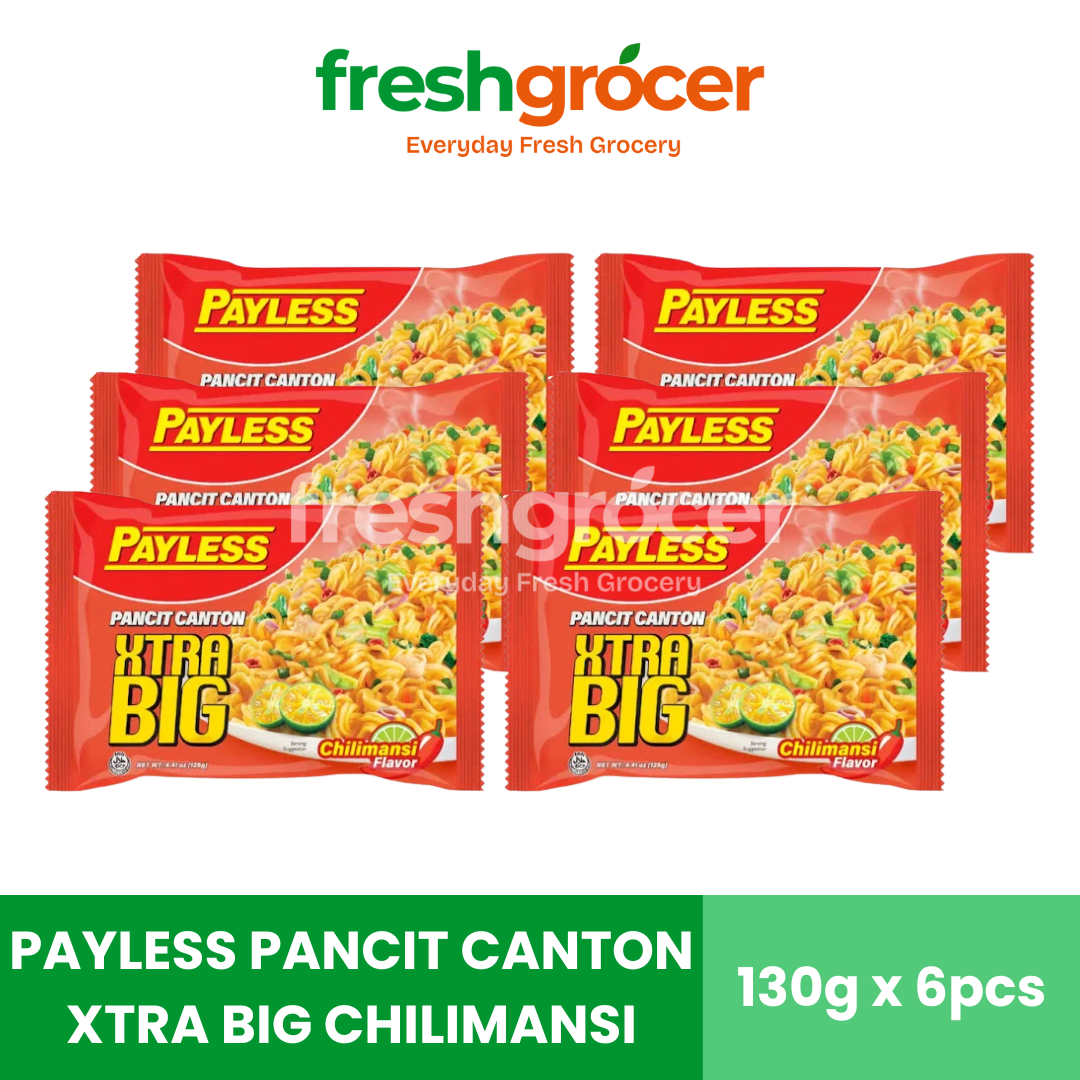 Payless Pancit Canton Xtra Big Chilimansi 130g - Pack of 6