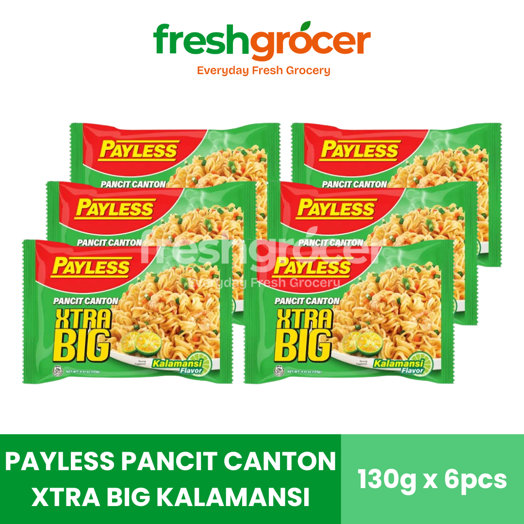 Payless Pancit Canton Xtra Big Kalamansi 130g - Pack of 6