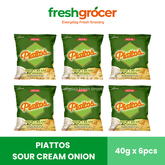 Piattos Sour Cream Onion 40g - Pack of 6