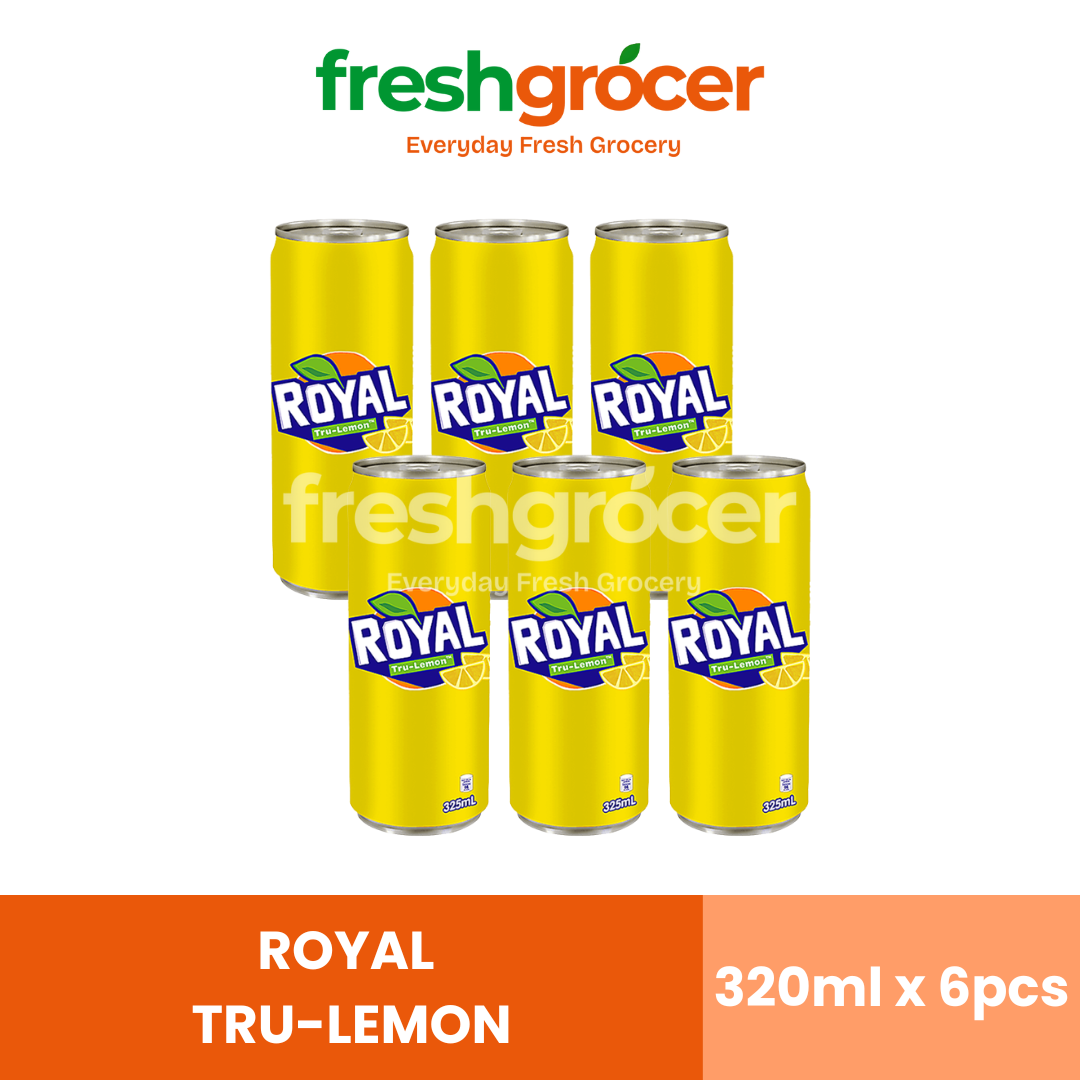 Royal Tru-Lemon Softdrink 320ml Can - Pack of 6